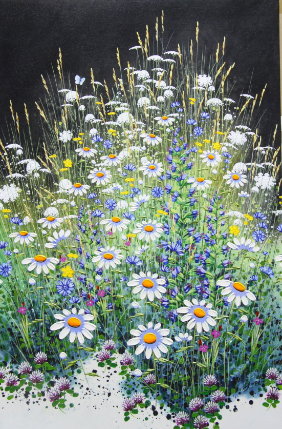 Daisies & Bugloss
